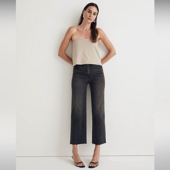 COPY - Madewell NWT The Tall Perfect Vintage Wide-Leg Crop Jean High Rise Size … - Picture 2 of 14